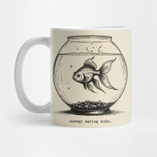 Energy Saving Mode Goldfish Bowl Mug